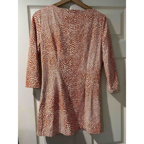 J.McLaughlin Orange & White Nylon Top Dress Women Size Small A001794 - Picture 2 of 11